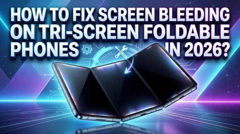 How To Fix Screen Bleeding On Tri Screen Foldable Phones?