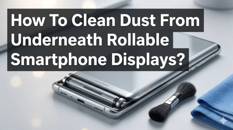 How To Clean Dust From Underneath Rollable Smartphone Displays?