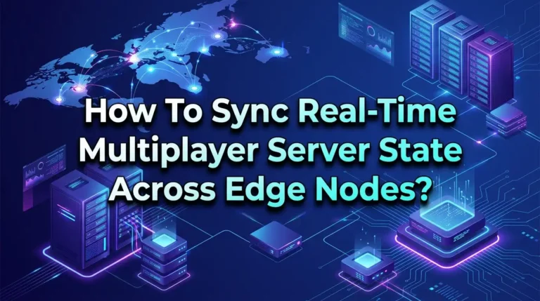 How To Sync Real Time Multiplayer Server State Across Edge Nodes?