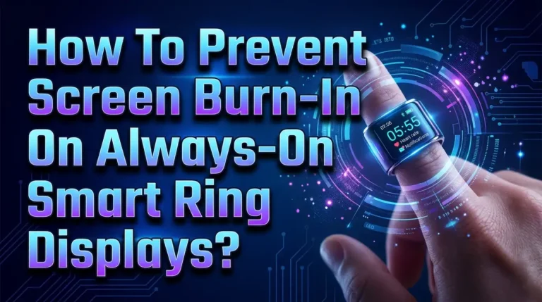 How To Prevent Screen Burn In On Always On Smart Ring Displays?