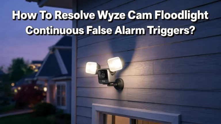 How To Resolve Wyze Cam Floodlight Continuous False Alarm Triggers?