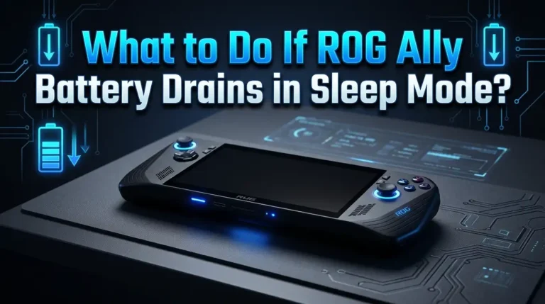 What to Do If ROG Ally Battery Drains in Sleep Mode?