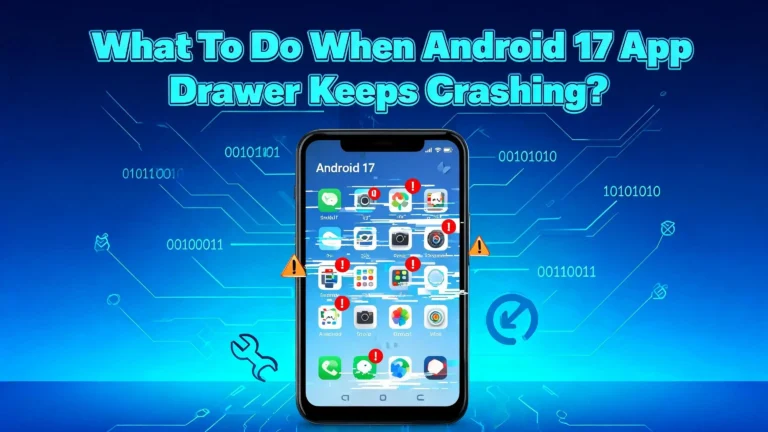 What To Do When Android 17 App Drawer Keeps Crashing?