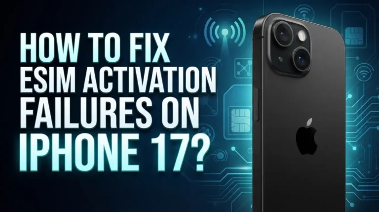 How To Fix eSIM Activation Failures On iPhone 17?