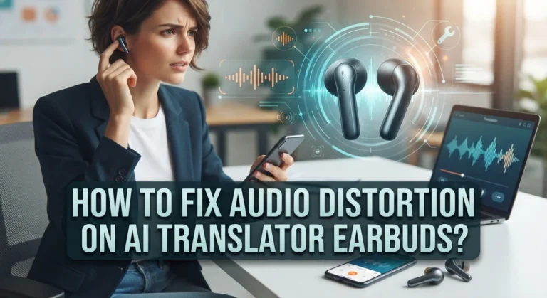 How To Fix Audio Distortion On AI Translator Earbuds?