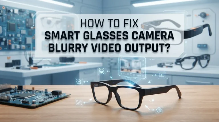 How To Fix Smart Glasses Camera Blurry Video Output?