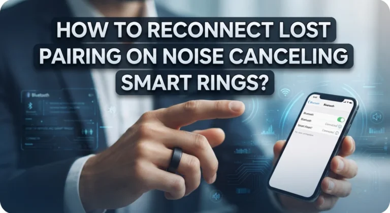 How To Reconnect Lost Pairing On Noise Canceling Smart Rings?