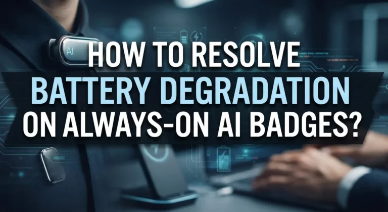 How To Resolve Battery Degradation On Always-On AI Badges?