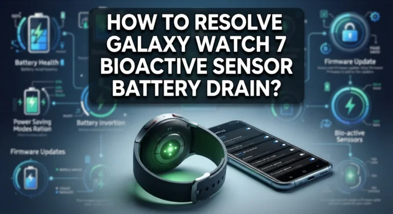 How To Resolve Galaxy Watch 7 BioActive Sensor Battery Drain?
