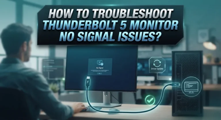 How To Troubleshoot Thunderbolt 5 Monitor No Signal Issues?