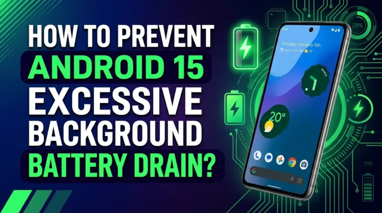 How To Prevent Android 15 Excessive Background Battery Drain?